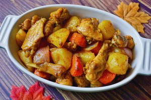 The practice measure of chicken of curry of the daily life of a family 11