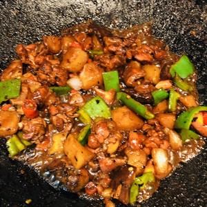 The practice measure of chicken of potato yellow stew 13