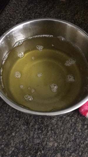 The practice measure of the leaf fat that boil a pig 5
