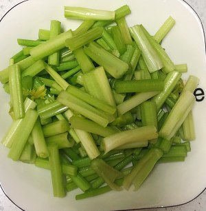 家族の日常生活のセロリ、超簡単、囲dish料理の実践尺度 with rice 1 