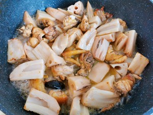 The practice measure of chicken of stew of lotus lotus root 6