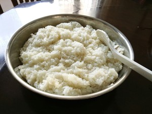 The practice measure of chicken of quick worker polished glutinous rice 6