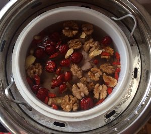 The practice measure of tendinous soup of the walnut pig that stew 4