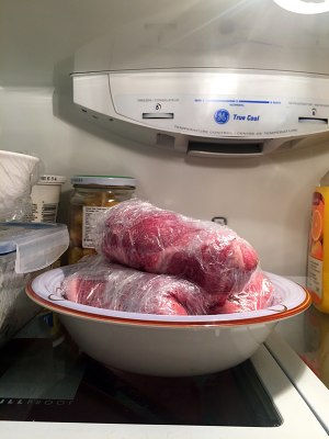 Bloat the practice measure of flesh of shoulder of the pig that bake 6