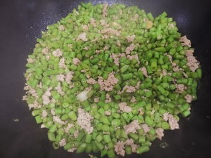 The practice measure that is ～ of delicious horn of ground meat beans 5