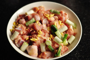 The 唐辛子鶏肉の実習2 