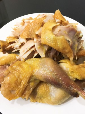 The practice measure of chicken of oven salt    7