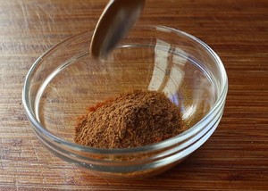 The practice measure of taste of cashew of * of Indian flavor chicken 3