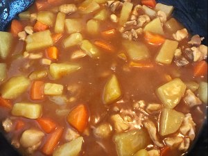 Little oil does not have salt the practice measure of full-bodied curry chicken 8