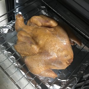 Chicken of the simple and delicious crackling that bake, the practice measure of the complete chicken such as party christmas day 4