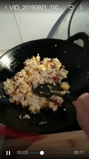 The practice measure that fork of scrag of pig of ten minutes of quick worker burns an egg to fry a meal 4