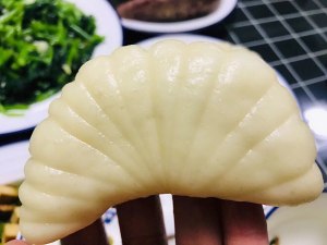 Lotus leaf steamed bread (add way of stuffed of liver mosses of ground meat garlic) practice measure 9