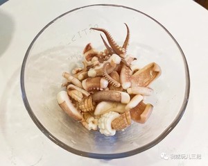Explode the practice measure that fries sweet hot squid 4