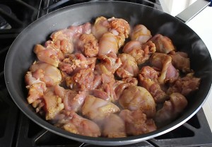 The practice measure of taste of cashew of * of Indian flavor chicken 10