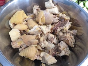 Chicken of yellow stew of the daily life of a family (add all sorts of vegetable) practice measure 4