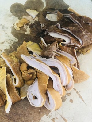 The practice measure of chaffy dish of chicken of abdomen of detailed edition pig 18