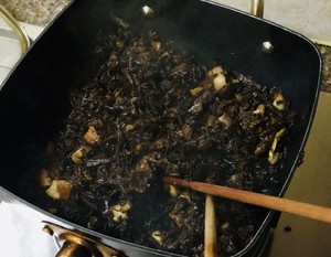 The practice measure of pumpkin of prune dish evaporate 4