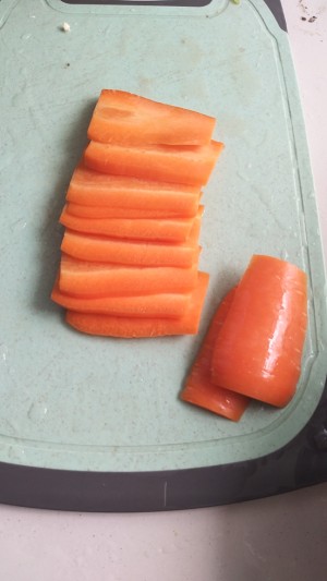 The practice measure that carrot fries shredded meat 2