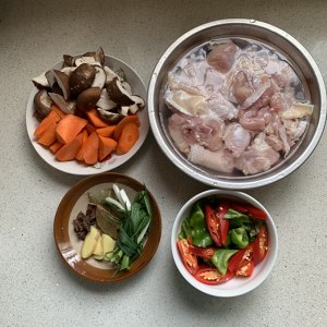 The practice measure that stews drumstick than the Xianggu mushroom with yellow stew even delicious chicken 1
