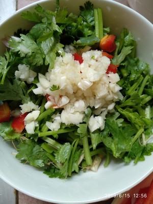 Dish of go with rice " ear of double flavour pig " practice measure 4