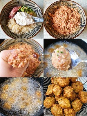 柔らかくて歯ごたえ？レンコンのミートボール？？ 練習方法2 