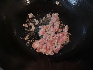 マメ科の豆腐は、豆腐を焼きます/ひき肉の実習 curd 3 