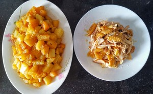 The practice measure of chicken of potato of Bao of dawdler report meal 5