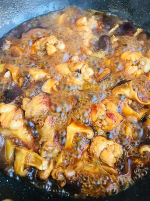 The practice measure of chicken of domestic edition yellow stew 9