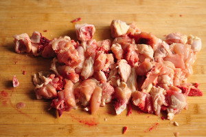 唐辛子鶏肉の練習対策 1 