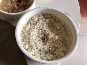 白米1の鶏肉の実習1