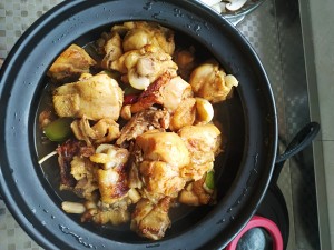The practice measure of chicken of arenaceous boiler yellow stew 3