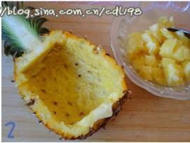 The practice measure of meal of chicken of peaceful type pineapple 2