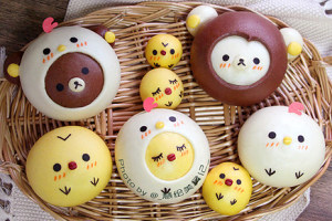 " chicken " auspicious flexibly the practice measure of small steamed bread 32