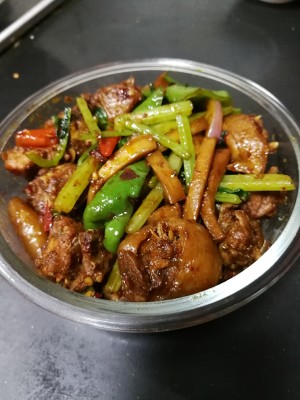 The practice measure of chicken of sweet hot dry pot 6