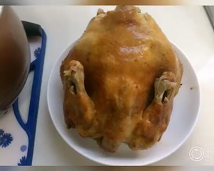 The practice measure of chicken of stew of electric rice cooker 7
