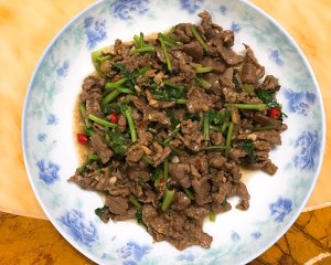 Caraway fries beef (tender) practice measure 5