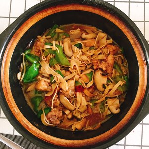 The practice measure of rice of yellow stew chicken 8