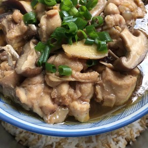 The practice measure of Xianggu mushroom slippery chicken 9