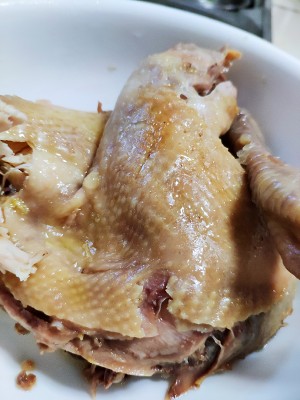 The hand rips chicken (edition of electric rice cooker) practice measure 4