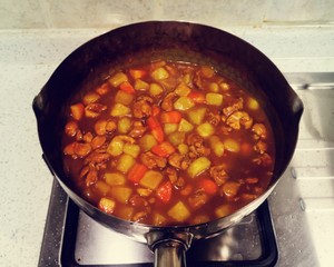 The practice measure of black curry chicken 11