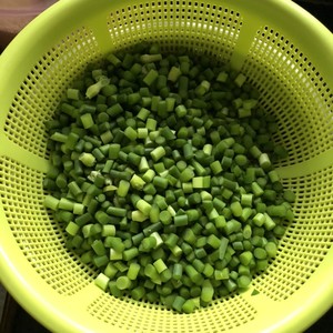 The practice measure of the ground meat of garlic liver mosses that exceeds go with rice 1