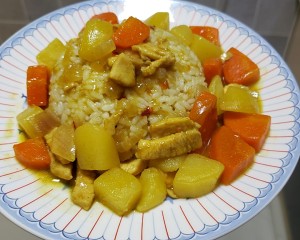 The practice measure of curry chicken meal 14