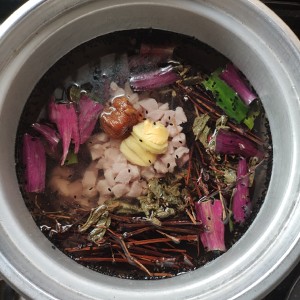 生きている胞子のハスの豚の水平マンのゴマのスープの実践対策 charcoal mother 7 