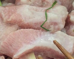 Sweet blast pork chop (pig scrag) practice measure 10