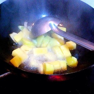 The practice measure of edition of be economical of rice of yellow stew chicken 3