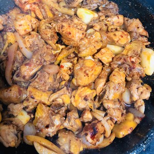 The practice measure of chicken of chaffy dish yam 3