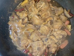 The practice measure of the yellow stew chicken of super go with rice 9