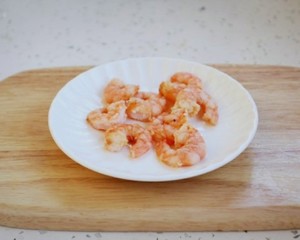 [small breast of sun cereal chicken] the practice measure of congee of Xianggu mushroom of shelled fresh shrimps of digestible chicken Chengdu 5