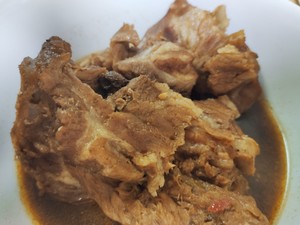 The practice measure with sauce sweet spinal pig 6