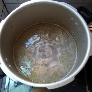 豚小腹のバオの鶏の実習8